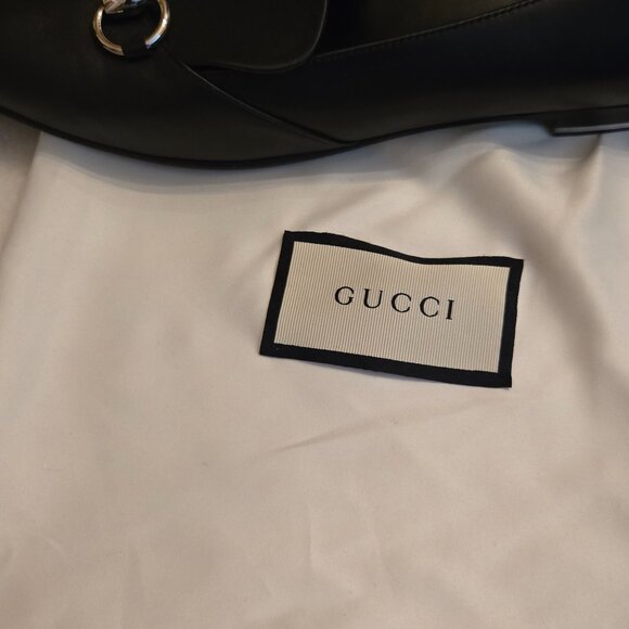 Gucci Black Leather Horsebit Loafers - Picture 11 of 12